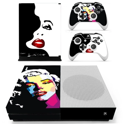 Marilyn Monroe decal skin for Xbox one S Console and 2 Con.. Marilyn Monroe decal skin for Xbox one S Console and 2 Con..