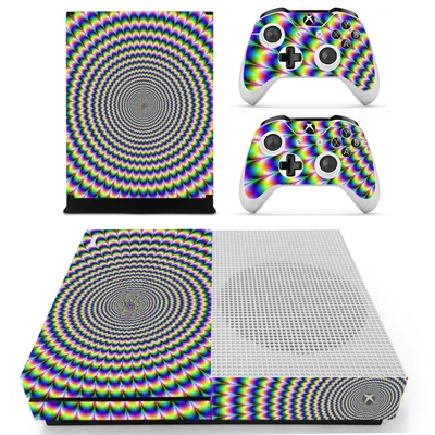 Abstraction decal skin for Xbox one S Console and 2 Controllers