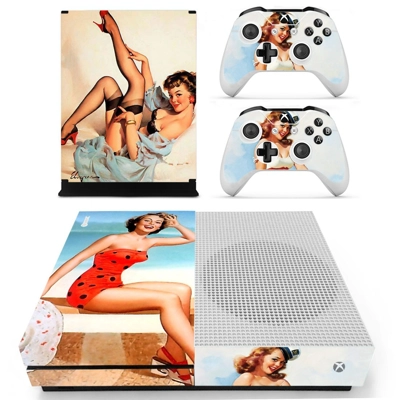 Marilyn Monroe decal skin for Xbox one S Console and 2 Con.. Marilyn Monroe decal skin for Xbox one S Console and 2 Con..