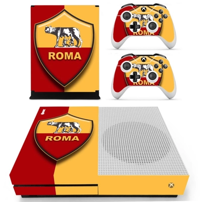 AS Roma decal skin for Xbox one S Console and 2 Controllers AS Roma decal skin for Xbox one S Console and 2 Controllers