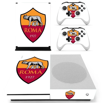 AS Roma decal skin for Xbox one S Console and 2 Controllers AS Roma decal skin for Xbox one S Console and 2 Controllers