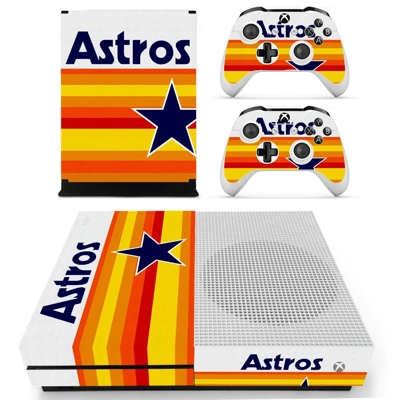 Houston Astros decal skin for Xbox one S Console and 2 Con.. Houston Astros decal skin for Xbox one S Console and 2 Con..