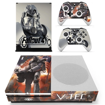 Fallout 4 decal skin for Xbox one S Console and 2 Controll.. Fallout 4 decal skin for Xbox one S Console and 2 Controll..