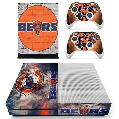 Chicago Bears decal skin for Xbox one S Console and 2 Cont.. Chicago Bears decal skin for Xbox one S Console and 2 Cont..