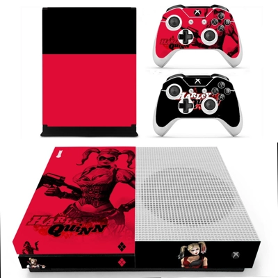 Harley Quinn decal skin for Xbox one S Console and 2 Contr.. Harley Quinn decal skin for Xbox one S Console and 2 Contr..