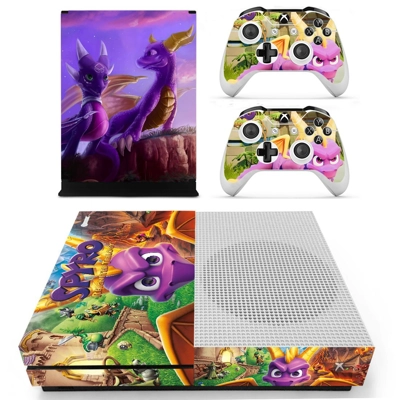 Spyro decal skin for Xbox one S Console and 2 Controllers Spyro decal skin for Xbox one S Console and 2 Controllers