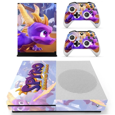 Spyro decal skin for Xbox one S Console and 2 Controllers Spyro decal skin for Xbox one S Console and 2 Controllers