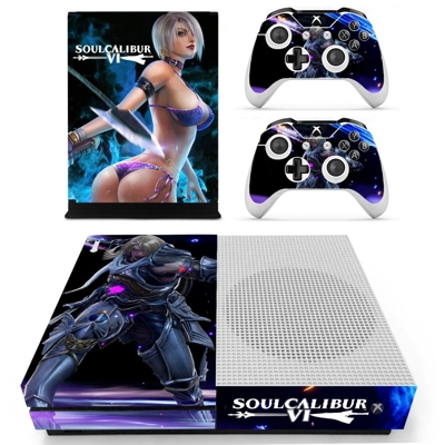 Soulcalibur 6 decal skin for Xbox one S Console and 2 Cont.. Soulcalibur 6 decal skin for Xbox one S Console and 2 Cont..