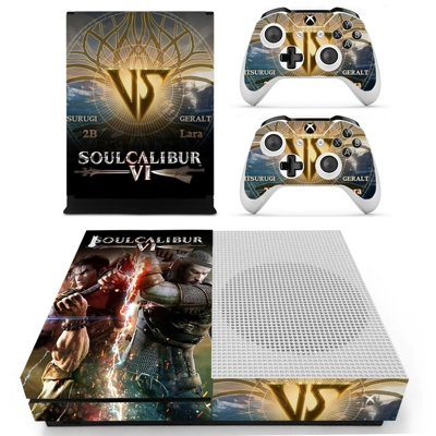 Soulcalibur 6 decal skin for Xbox one S Console and 2 Cont.. Soulcalibur 6 decal skin for Xbox one S Console and 2 Cont..