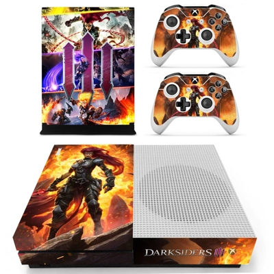 Darksiders 3 decal skin for Xbox one S Console and 2 Contr.. Darksiders 3 decal skin for Xbox one S Console and 2 Contr..