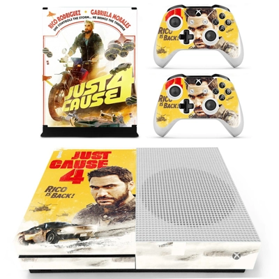 Just Cause 4 decal skin for Xbox one S Console and 2 Contr.. Just Cause 4 decal skin for Xbox one S Console and 2 Contr..