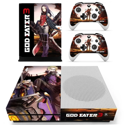 God Eater 3 decal skin for Xbox one S Console and 2 Controllers
