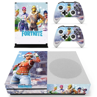Fortnite decal skin for Xbox one S Console and 2 Controllers