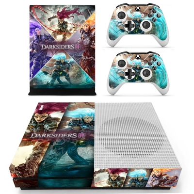 Darksiders 3 decal skin for Xbox one S Console and 2 Contr.. Darksiders 3 decal skin for Xbox one S Console and 2 Contr..