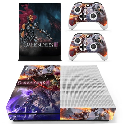 Darksiders 3 decal skin for Xbox one S Console and 2 Contr.. Darksiders 3 decal skin for Xbox one S Console and 2 Contr..