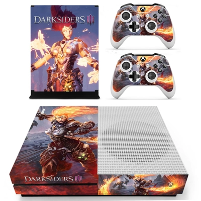 Darksiders 3 decal skin for Xbox one S Console and 2 Contr.. Darksiders 3 decal skin for Xbox one S Console and 2 Contr..