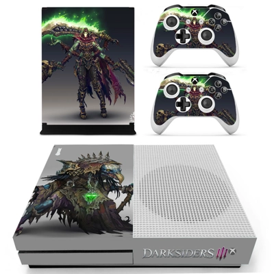 Darksiders 3 decal skin for Xbox one S Console and 2 Contr.. Darksiders 3 decal skin for Xbox one S Console and 2 Contr..