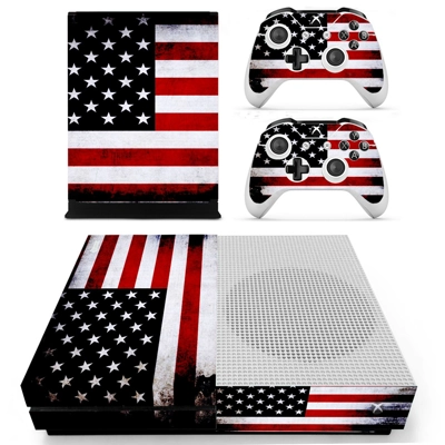 USA Flag decal skin for Xbox one S Console and 2 Controllers USA Flag decal skin for Xbox one S Console and 2 Controllers
