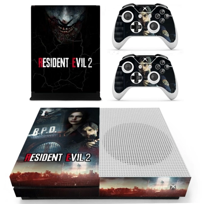 Resident Evil 2 decal skin for Xbox one S Console and 2 Co.. Resident Evil 2 decal skin for Xbox one S Console and 2 Co..