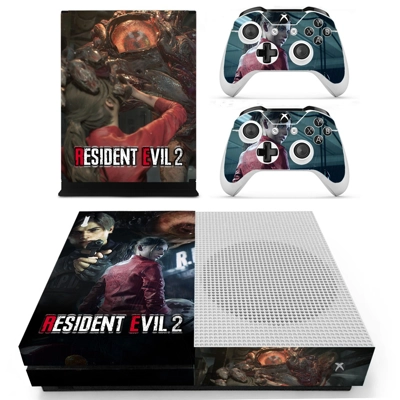 Resident Evil 2 decal skin for Xbox one S Console and 2 Co.. Resident Evil 2 decal skin for Xbox one S Console and 2 Co..