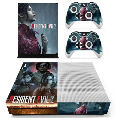 Resident Evil 2 decal skin for Xbox one S Console and 2 Co.. Resident Evil 2 decal skin for Xbox one S Console and 2 Co..