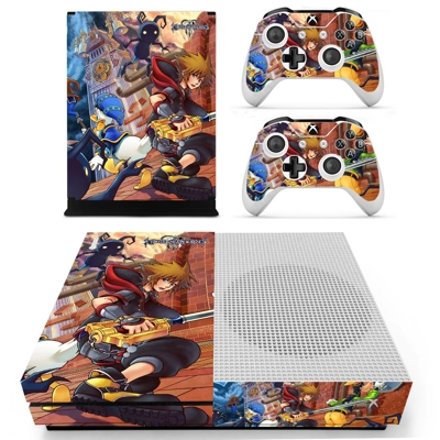 Kingdom Hearts 3 decal skin for Xbox one S Console and 2 Controllers