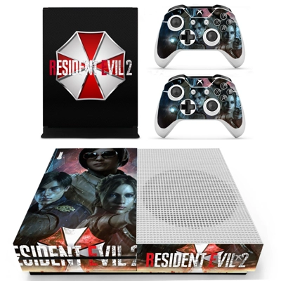 Resident Evil 2 decal skin for Xbox one S Console and 2 Controllers