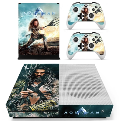AquaMan decal skin for Xbox one S Console and 2 Controllers AquaMan decal skin for Xbox one S Console and 2 Controllers