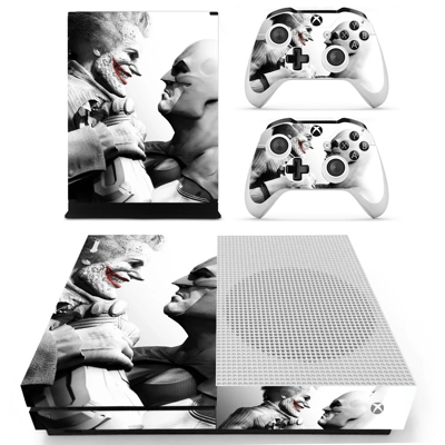 Batman and Joker decal skin for Xbox one S Console and 2 Controllers