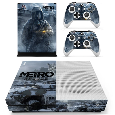 Metro Exodus decal skin for Xbox one S Console and 2 Contr.. Metro Exodus decal skin for Xbox one S Console and 2 Contr..