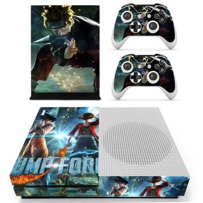 Jump Force decal skin for Xbox one S Console and 2 Control.. Jump Force decal skin for Xbox one S Console and 2 Control..