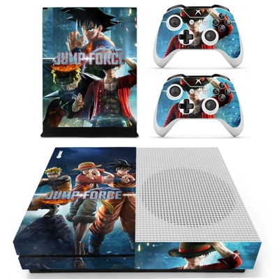 Jump Force decal skin for Xbox one S Console and 2 Control.. Jump Force decal skin for Xbox one S Console and 2 Control..