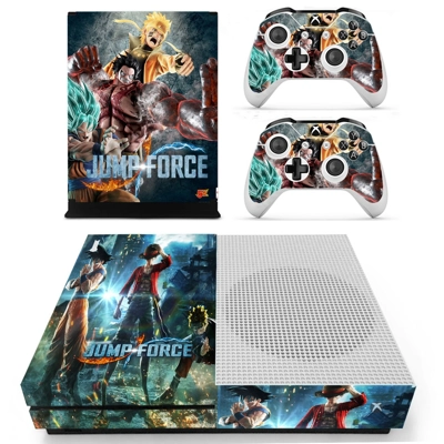 Jump Force decal skin for Xbox one S Console and 2 Control.. Jump Force decal skin for Xbox one S Console and 2 Control..