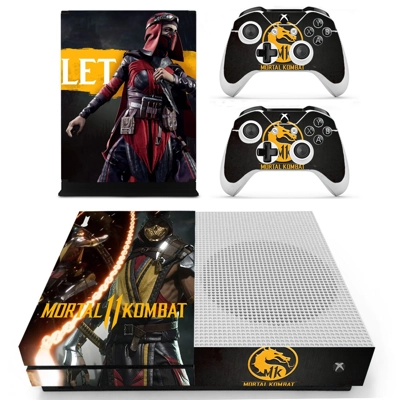 Mortal Kombat 11 decal skin for Xbox one S Console and 2 Controllers