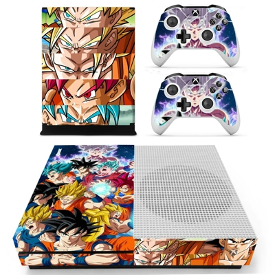 Dragon Ball decal skin for Xbox one S Console and 2 Controllers