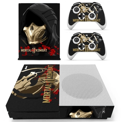 Mortal Kombat 11 decal skin for Xbox one S Console and 2 Controllers