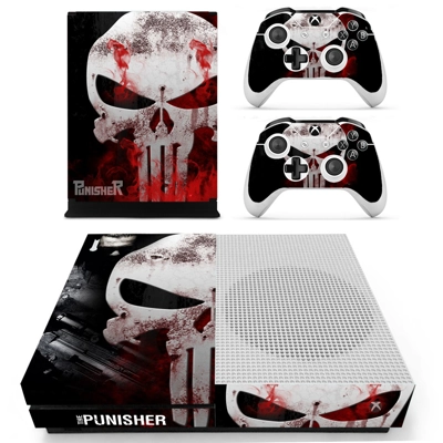 The Punisher decal skin for Xbox one S Console and 2 Contr.. The Punisher decal skin for Xbox one S Console and 2 Contr..