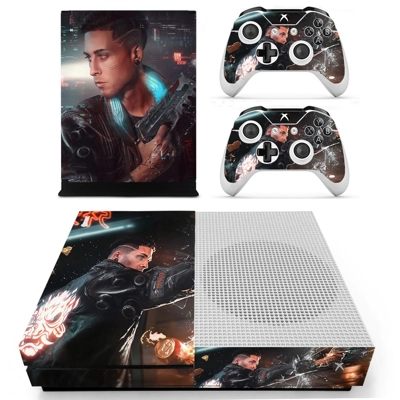 Cyberpunk 2077 decal skin for Xbox one S Console and 2 Con.. Cyberpunk 2077 decal skin for Xbox one S Console and 2 Con..