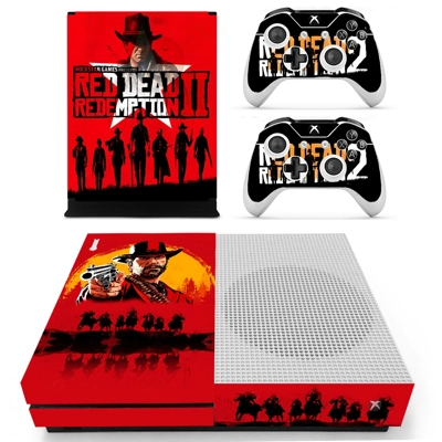 Red Dead Redemption 2 decal skin for Xbox one S Console and 2 Controllers
