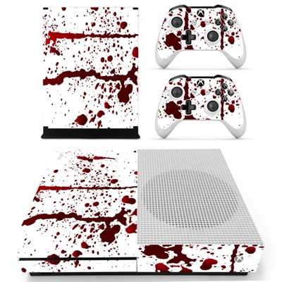 Bloods Drops decal skin for Xbox one S Console and 2 Controllers