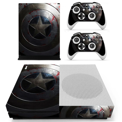 Captain America decal skin for Xbox one S Console and 2 Co.. Captain America decal skin for Xbox one S Console and 2 Co..