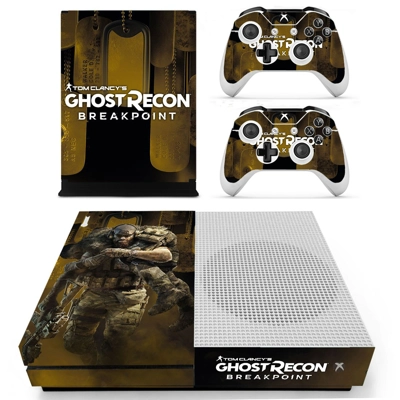 Ghost Recon breakpoint decal skin for Xbox one S Console and 2 Controllers
