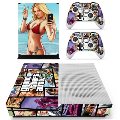 Grand theft Auto 5 decal skin for Xbox one S Console and 2.. Grand theft Auto 5 decal skin for Xbox one S Console and 2..