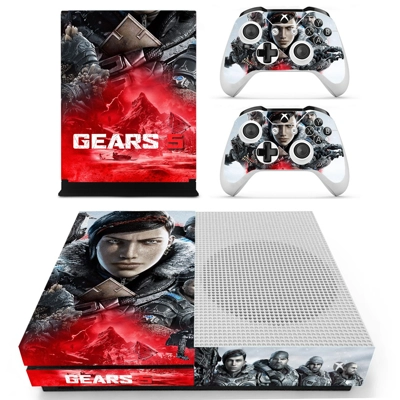 Gears 5 decal skin for Xbox one S Console and 2 Controllers Gears 5 decal skin for Xbox one S Console and 2 Controllers