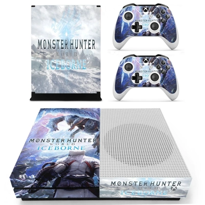 Monster Hunter World iceborne decal skin for Xbox one S Console and 2 Controllers