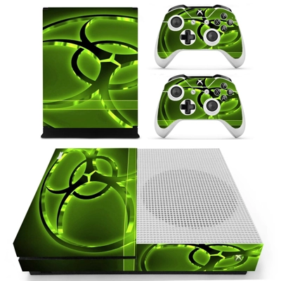 Biohazard decal skin for Xbox one S Console and 2 Controll.. Biohazard decal skin for Xbox one S Console and 2 Controll..