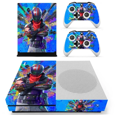 Fortnite decal skin for Xbox one S Console and 2 Controllers Fortnite decal skin for Xbox one S Console and 2 Controllers