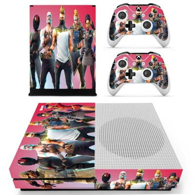 Fortnite decal skin for Xbox one S Console and 2 Controllers