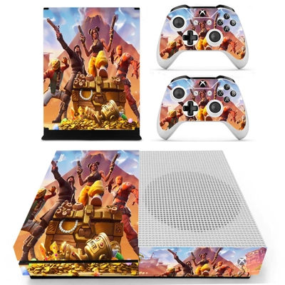 Fortnite decal skin for Xbox one S Console and 2 Controllers Fortnite decal skin for Xbox one S Console and 2 Controllers