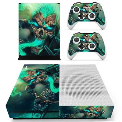 Cool Skull decal skin for Xbox one S Console and 2 Control.. Cool Skull decal skin for Xbox one S Console and 2 Control..